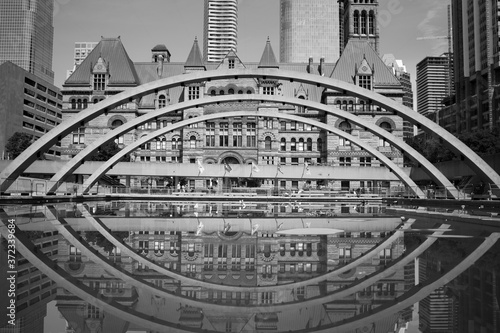 Canvas Print Toronto Reflection