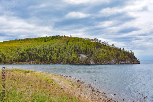 mountain shore of lake Baikal