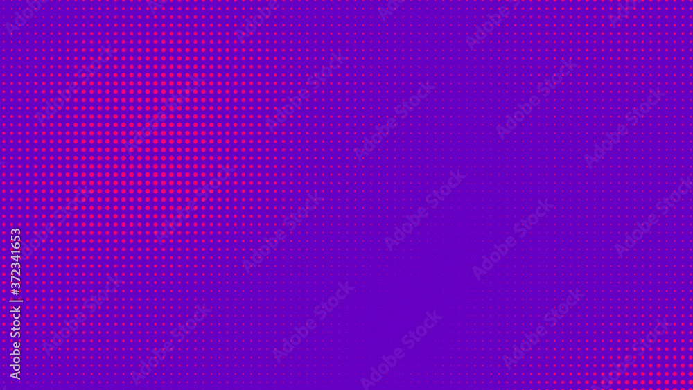 Dots halftone purple pink color pattern gradient texture with technology digital background. Pop art comics with nature graphic design. Dots halftone purple pink color pattern gradient texture with technology digital background. Pop art comics with nature graphic design.