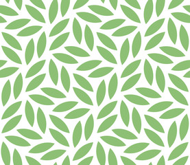 Fototapete Geometrische Blättermuster Modernes florales Muster mit Blattranken  © Oleksandra