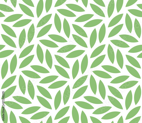 Vector geometric seamless pattern. Modern stylish floral background with leaves.