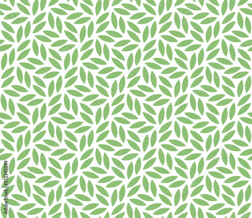 Vector geometric seamless pattern. Modern stylish floral background with leaves.