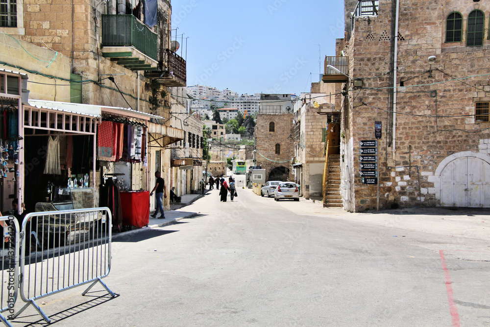 A view of Hebron on the Palestinian side