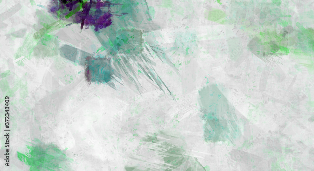 Fototapeta premium Modern art. Colorful contemporary artwork. Color strokes of paint. Brushstrokes on abstract background. Brush painting.