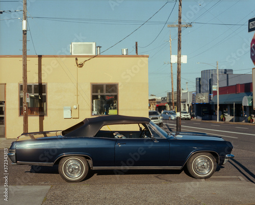Vintage car shot on Film