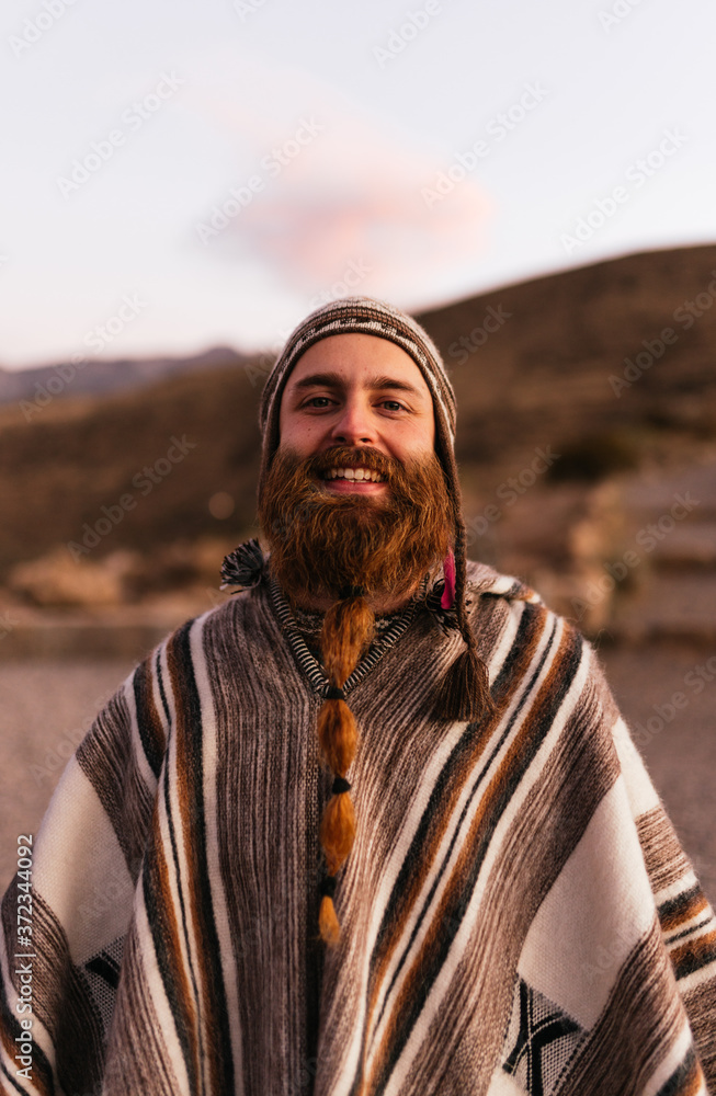 European man with beard looking at camera European man with beard looking at camera