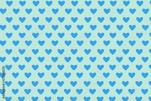 Vector background with hearts. Blue background for decoration . Paper design for a little boy. Bright blue abstract pattern for inviting kids.