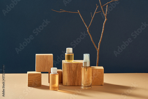 Cosmetic background for product presentation. photo