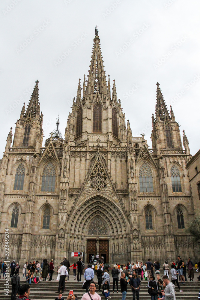 Catedral de Barcelona, in Barcelona, Spain 