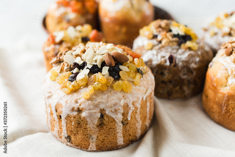 Panettone. Pie with dried fruits. Panettone. Pie with dried fruits.