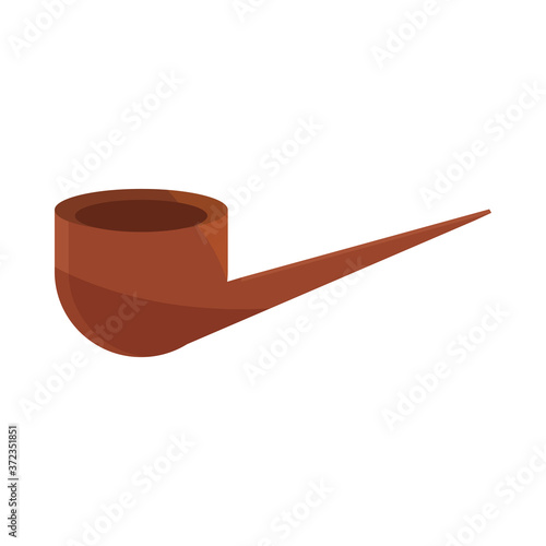 pipe tobacco hipster habit flat icon design