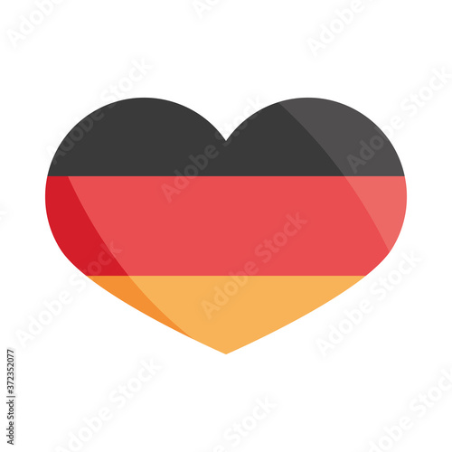 oktoberfest beer festival  german flag shaped heart celebration german traditional design
