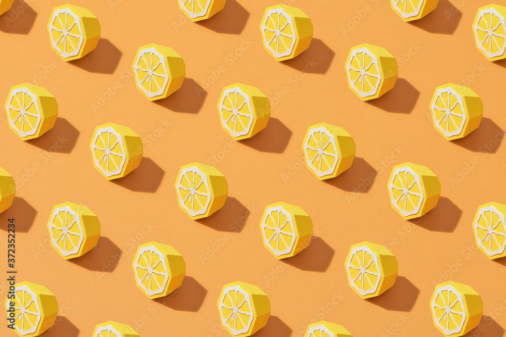 Lemon, cut from paper Lemon, cut from paper