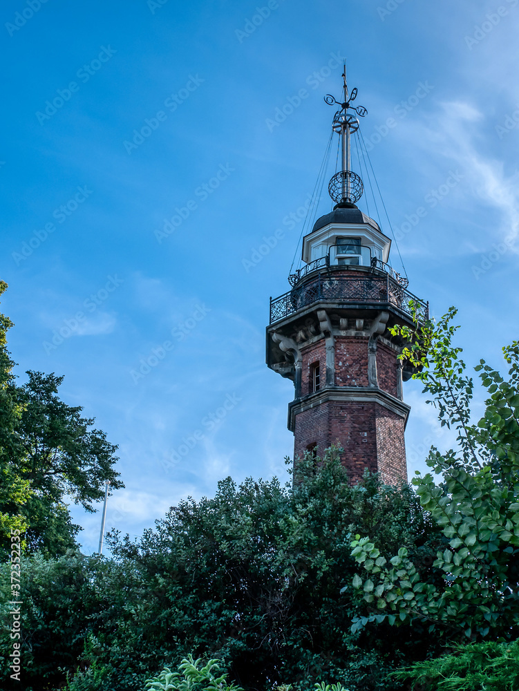Old lighthouse at New Port Gdansk, Poland.