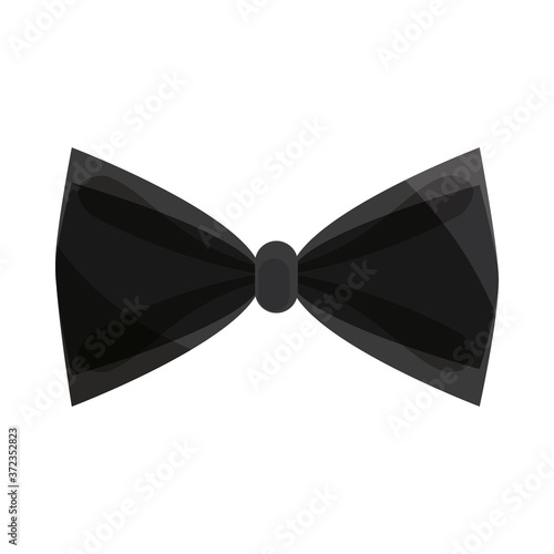 black bow tie accessory fashion flat icon design