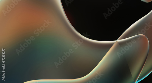 Abstract background. Fluid color gradient waves, with dynamic motion. Neon colorful abstract design of light waves. Illustration For Wallpaper, Banner, Background, Card, Book Illustration, website.