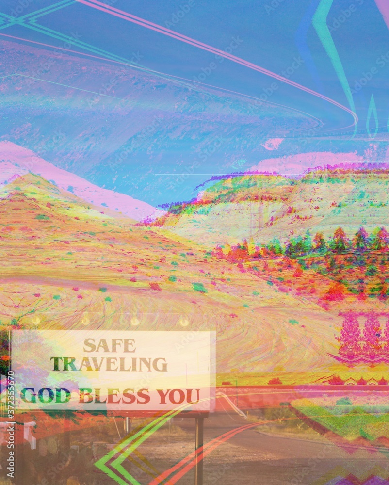 Glitch Road Travel Stock Photo Adobe Stock