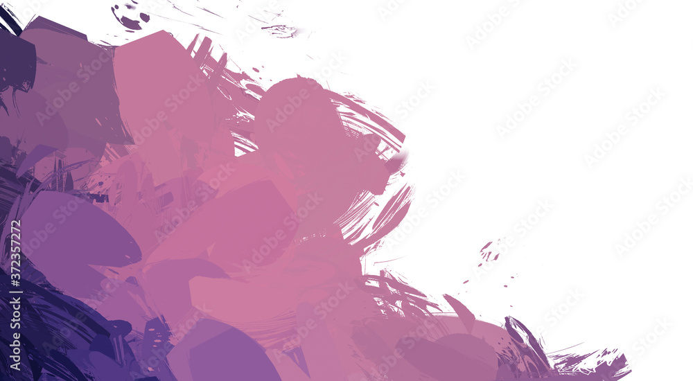 Obraz premium Brushed Painted Abstract Background. Wild chaotic brushstrokes. Strokes of paint. 2D Illustration. Brush stroked painting.