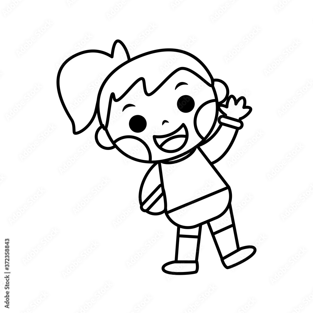 Isolated rhythmic gymnast girl. Sports icon - Vector Isolated rhythmic gymnast girl. Sports icon - Vector