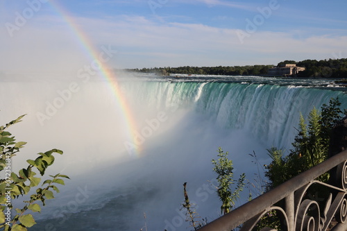 rainbow over the niagra falls
