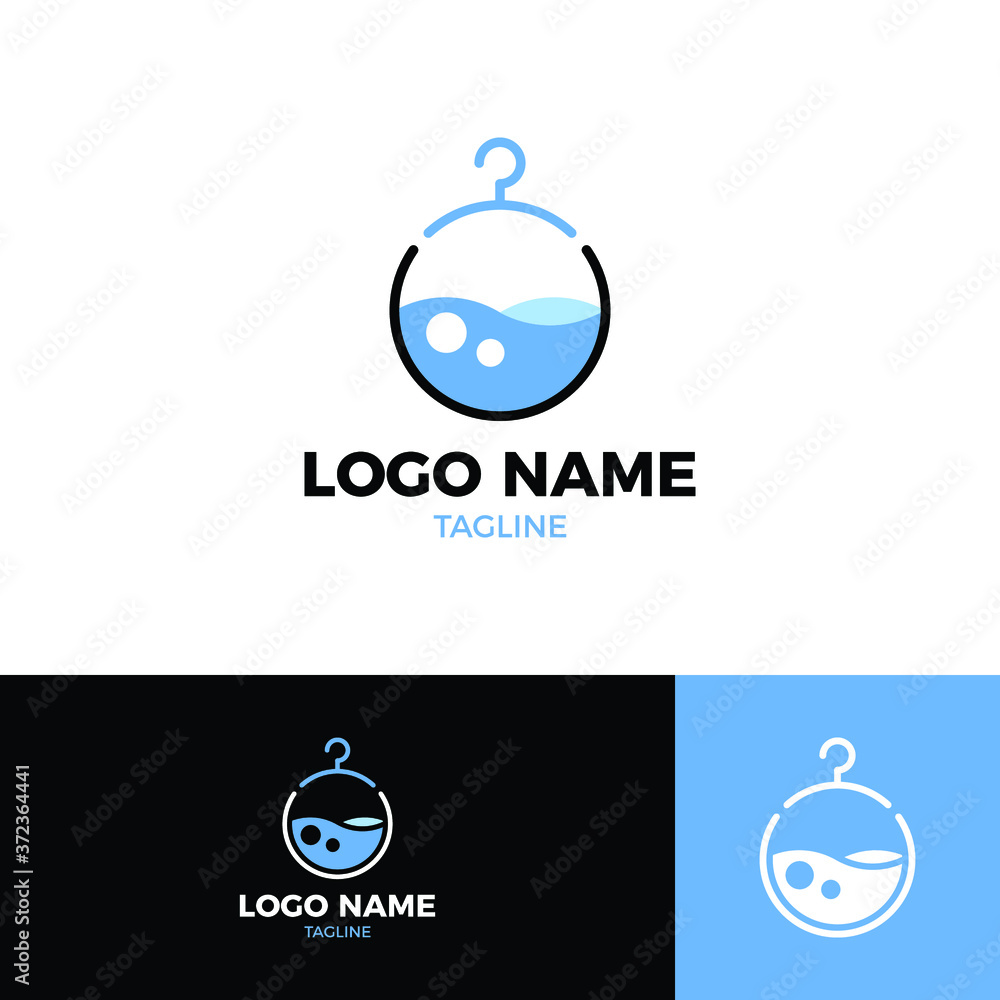 Laundry Logo Template Vector Illustration Isolated Laundry Logo Template Vector Illustration Isolated