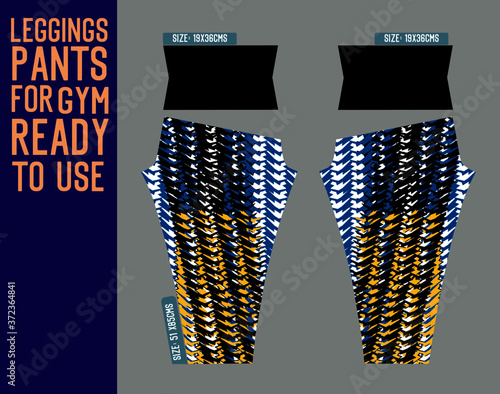 fitness leggings pants vector with mold and ready to use 