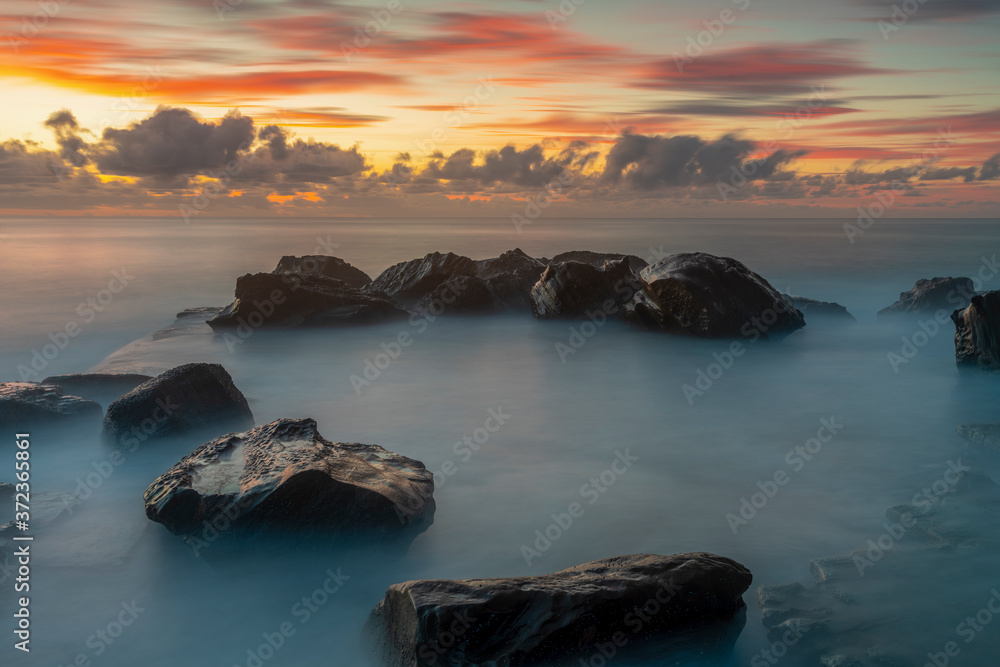 Fototapeta premium sunset over the sea