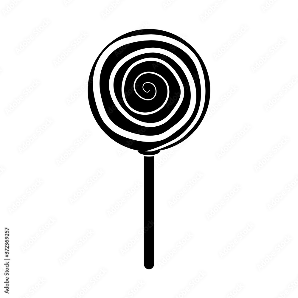 candy in stick confectionery sweet silhouette icon candy in stick confectionery sweet silhouette icon