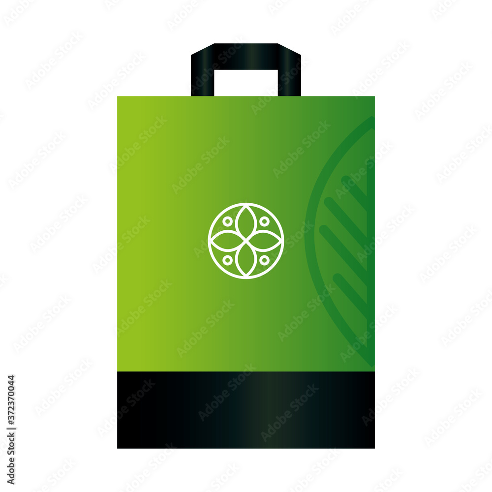 bag paper mockup with sign of green company, corporate identity vector illustration design bag paper mockup with sign of green company, corporate identity vector illustration design
