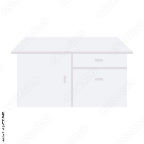 kitchen wooden drawers, isolated icon vector illustration design