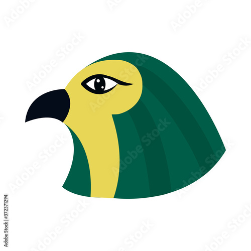 horus god icon, flat style