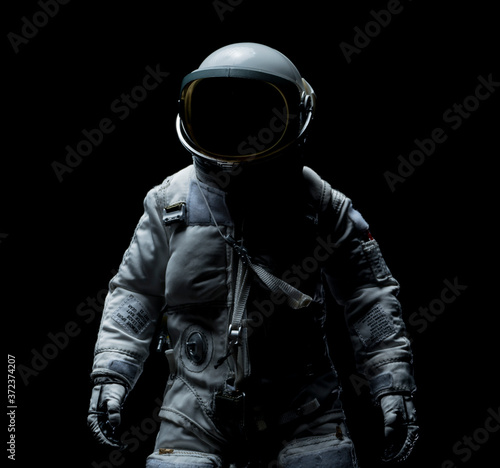 astronaut with black background