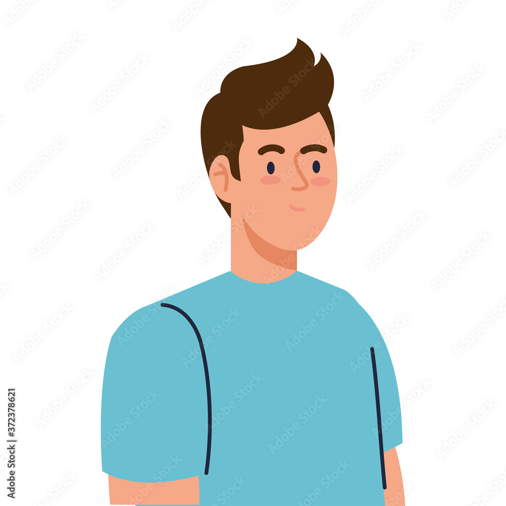 young man on white background vector illustration design young man on white background vector illustration design