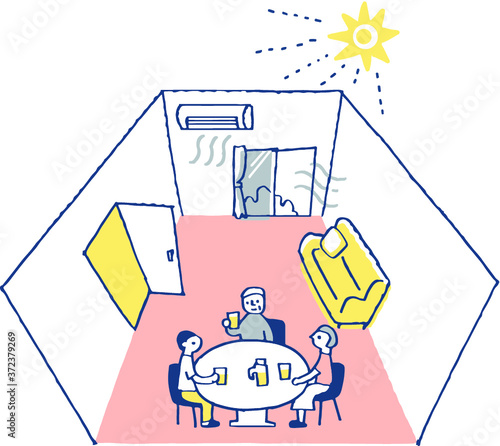 感染症予防のための室内の換気方法