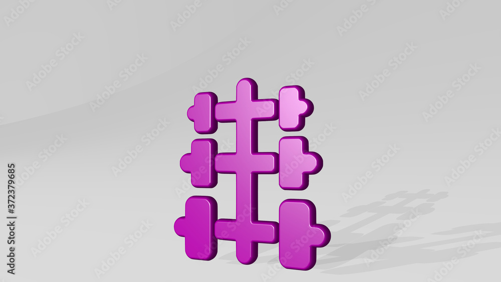 fitness dumbells sizes 3D icon casting shadow, 3D illustration for exercise and woman fitness dumbells sizes 3D icon casting shadow, 3D illustration for exercise and woman