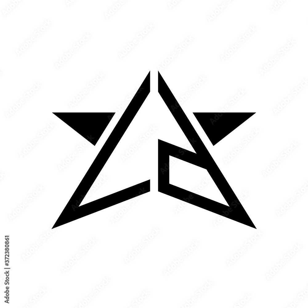 Initial Star Monogram Logo VD Initial Star Monogram Logo VD