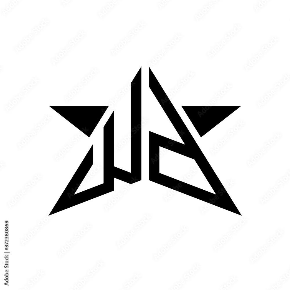 Initial Star Monogram Logo WD Initial Star Monogram Logo WD