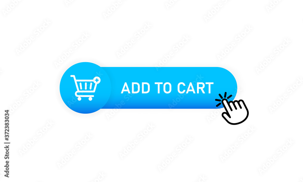 Add to cart button icon. Vector on isolated white background. EPS 10 Add to cart button icon. Vector on isolated white background. EPS 10