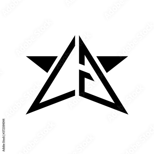 Initial Star Monogram Logo VG