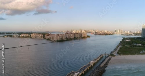 Wallpaper Mural Miami Beach - Sunrise - Drone Aerial - Florida Torontodigital.ca
