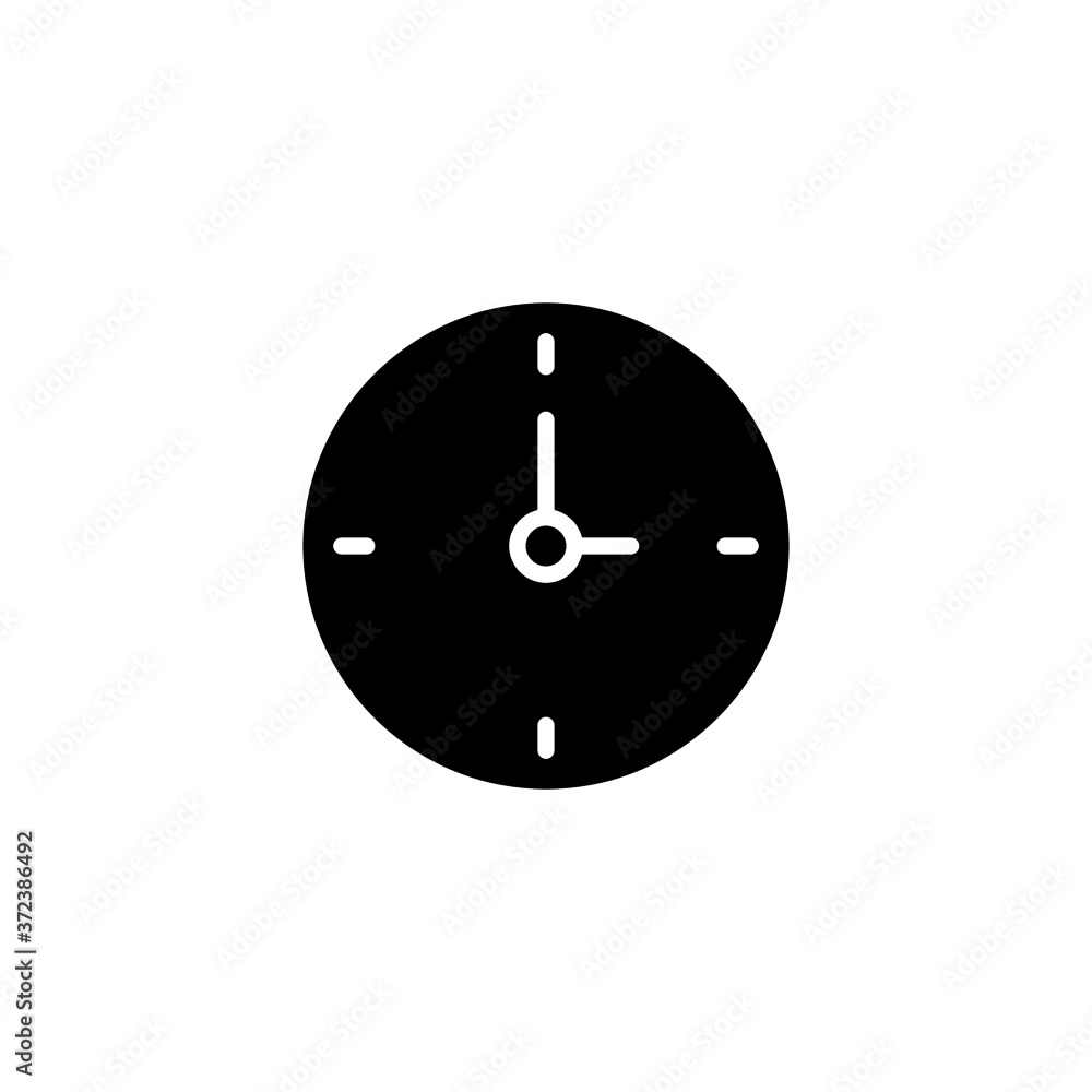Wall clock icon in black flat glyph, filled style isolated on white backgrWall clock icon in black flat glyph, filled style isolated on white backgroundound Wall clock icon in black flat glyph, filled style isolated on white backgrWall clock icon in black flat glyph, filled style isolated on white backgroundound