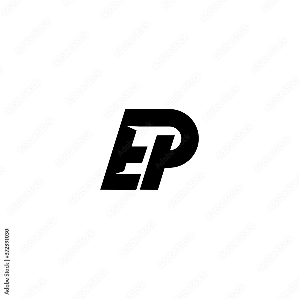 EP PE logo design template elements EP PE logo design template elements