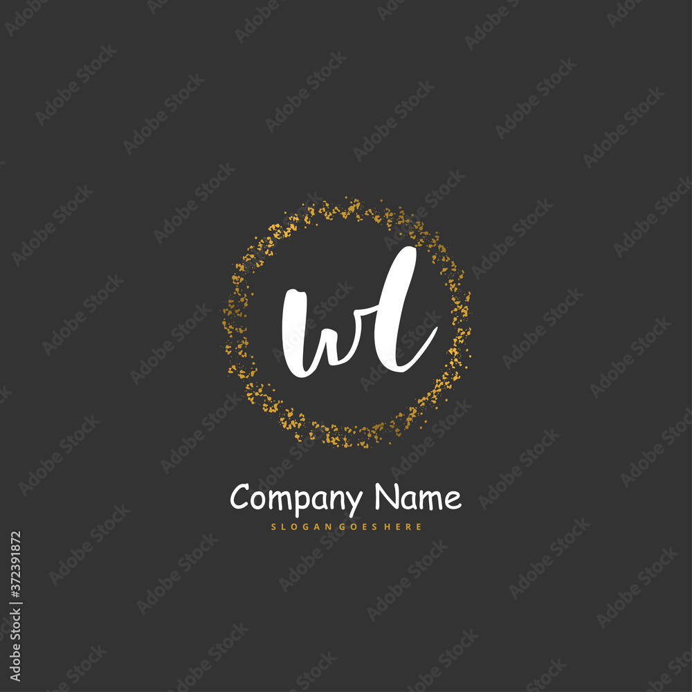 W L WL Initial handwriting and signature logo design with circle. Beautiful design handwritten logo for fashion, team, wedding, luxury logo. W L WL Initial handwriting and signature logo design with circle. Beautiful design handwritten logo for fashion, team, wedding, luxury logo.
