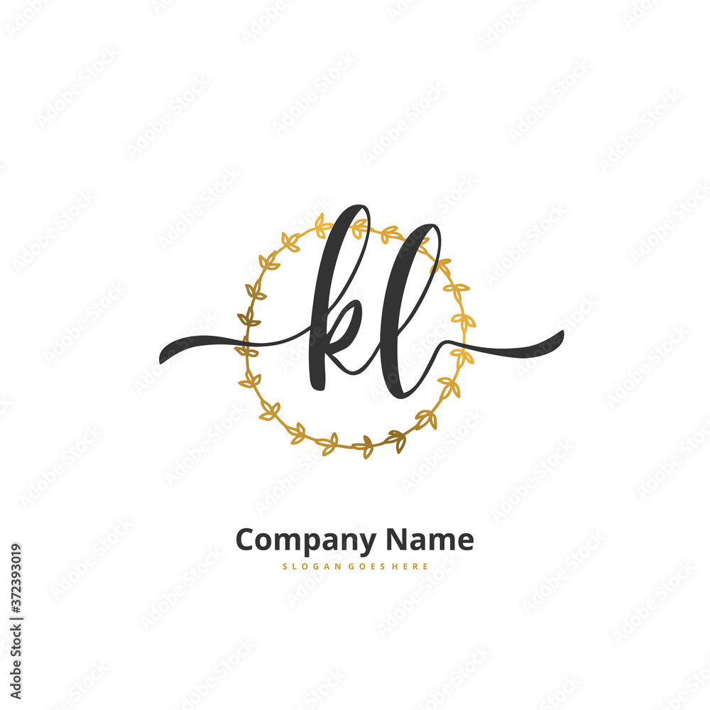 K L KL Initial handwriting and signature logo design with circle. Beautiful design handwritten logo for fashion, team, wedding, luxury logo. K L KL Initial handwriting and signature logo design with circle. Beautiful design handwritten logo for fashion, team, wedding, luxury logo.