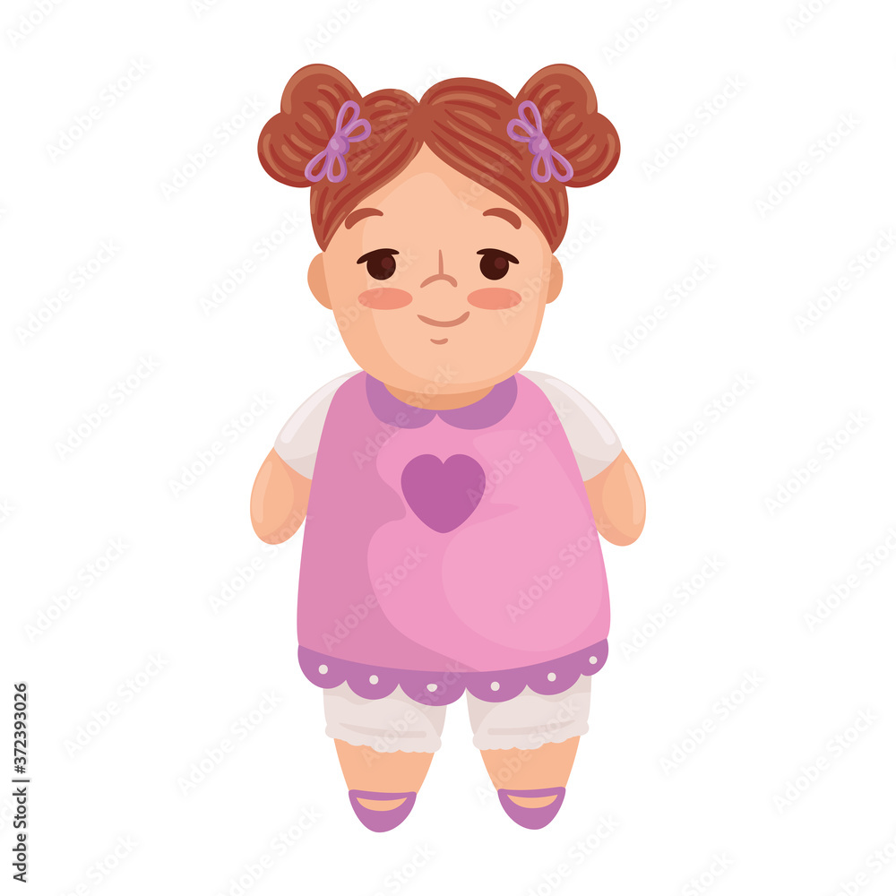 cute doll toy, in white background vector illustration design cute doll toy, in white background vector illustration design