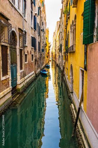 Colorful Canal Venice Italy © Bill Perry