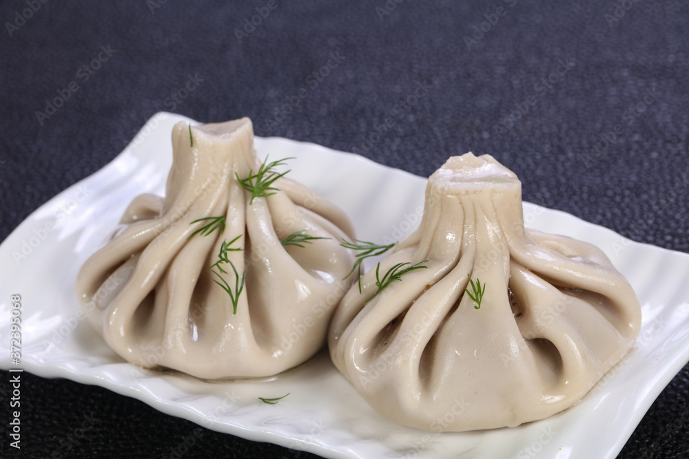 Caucasian traditional Khinkali Caucasian traditional Khinkali