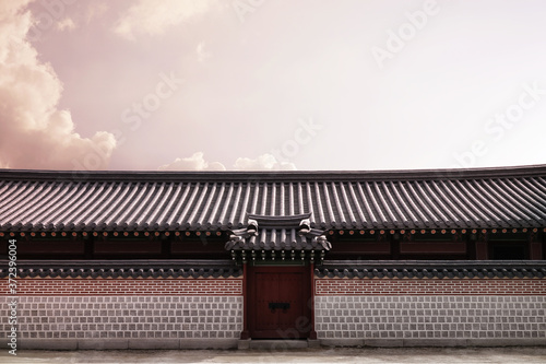 Korean tradition, Traditional houses and buildings, korean landmark © LHG