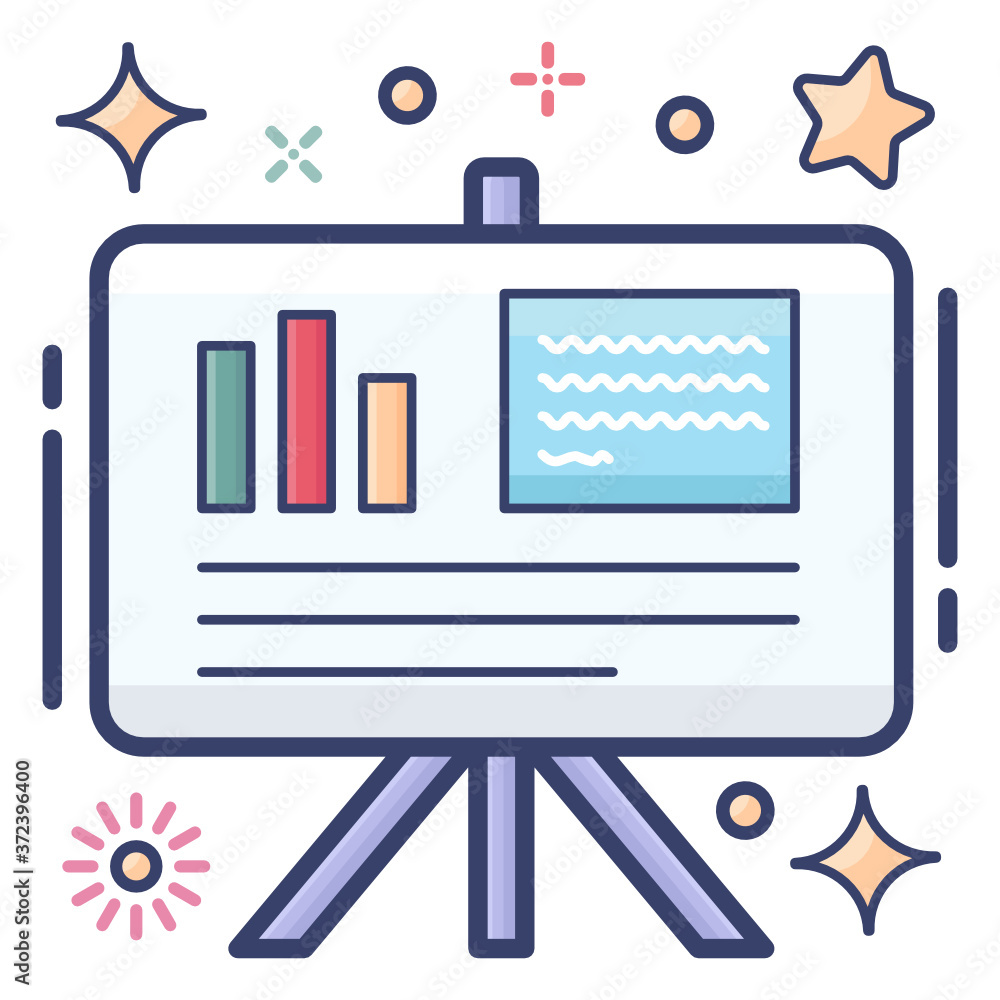 Vector design of presentation in trendy flat style
Vector design of presentation in trendy flat style