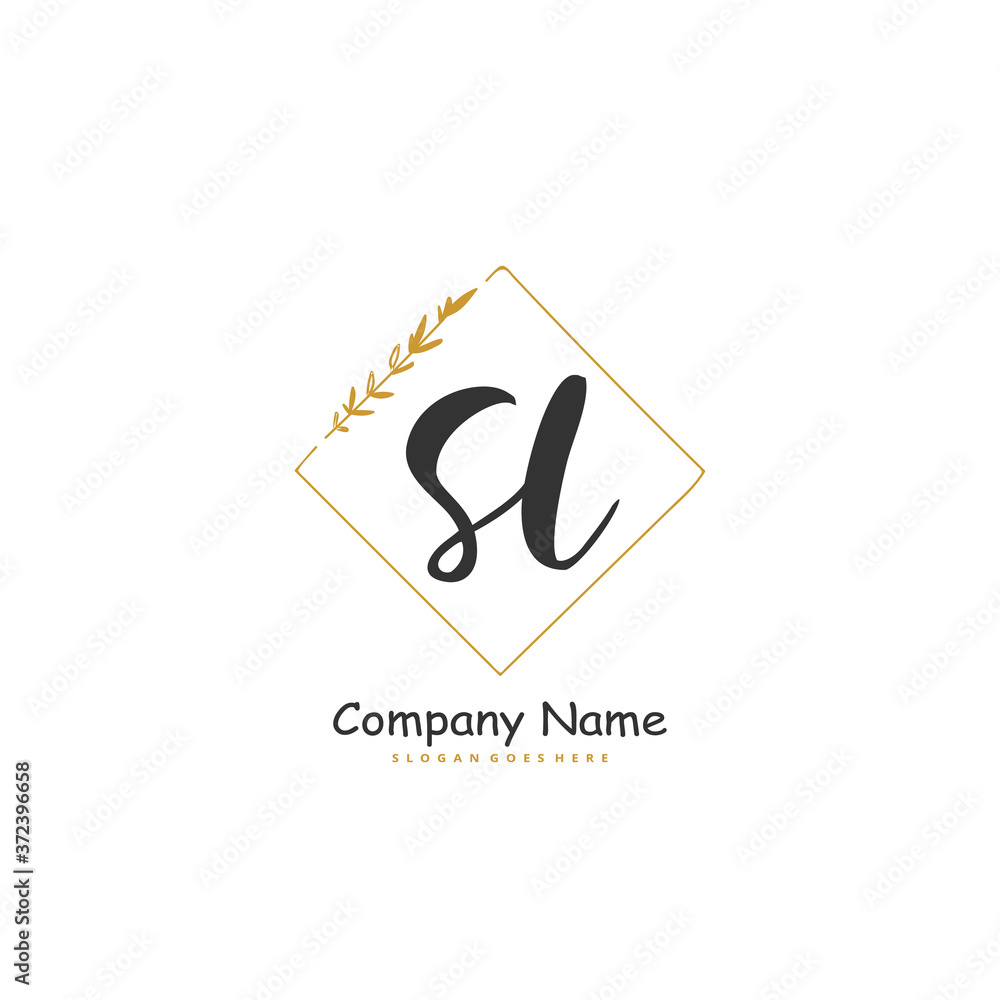 S L SL Initial handwriting and signature logo design with circle. Beautiful design handwritten logo for fashion, team, wedding, luxury logo. S L SL Initial handwriting and signature logo design with circle. Beautiful design handwritten logo for fashion, team, wedding, luxury logo.